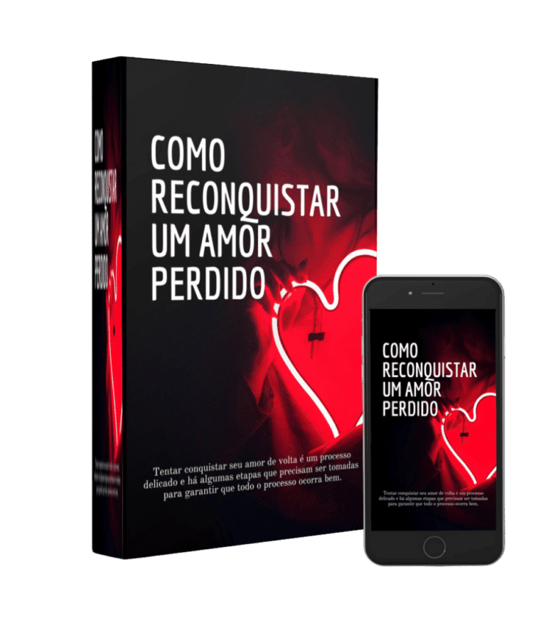 Capa 3d e Mockup Celular Como Reconquistar um amor perdido