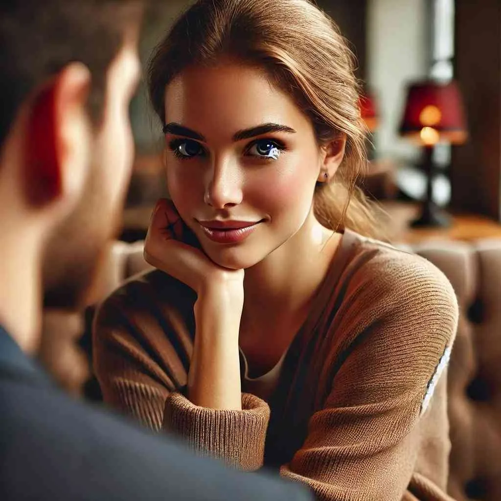 Como Provocar um Homem com Pequenos Gestos: 7 Dicas Simples e Irresistíveis 3 como seduzir com o olhar, flerte sutil em um café, gestos provocantes