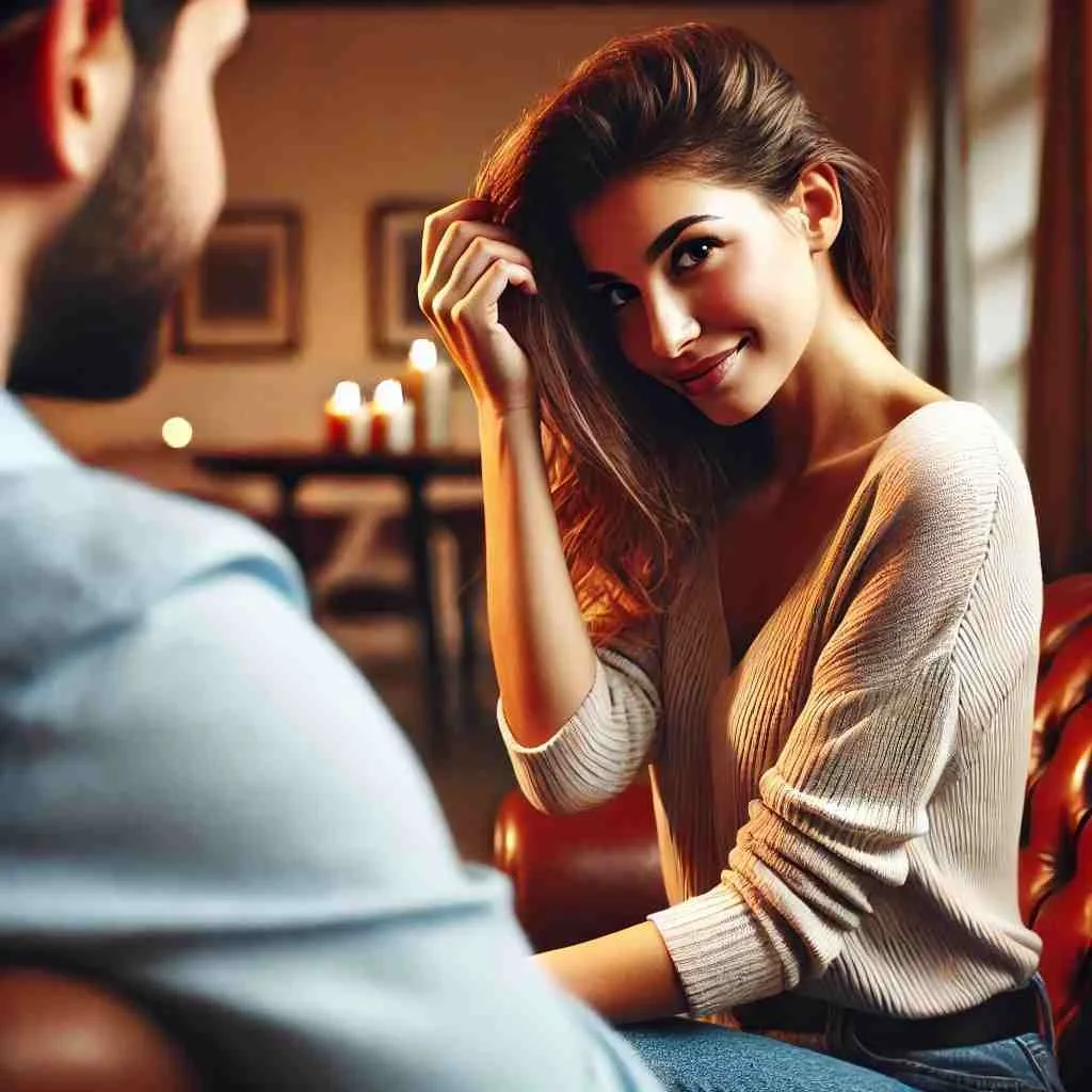 Como Provocar um Homem com Pequenos Gestos: 7 Dicas Simples e Irresistíveis 6 linguagem corporal de sedução, como flertar com linguagem corporal, gestos sutis de interesse, comunicação não verbal, expressar interesse.