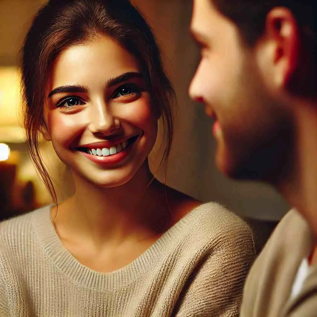 Como Provocar um Homem com Pequenos Gestos: 7 Dicas Simples e Irresistíveis 7 sorriso provocante, sedução com sorriso, contato visual sincero, flerte sutil, como conquistar com sorriso.